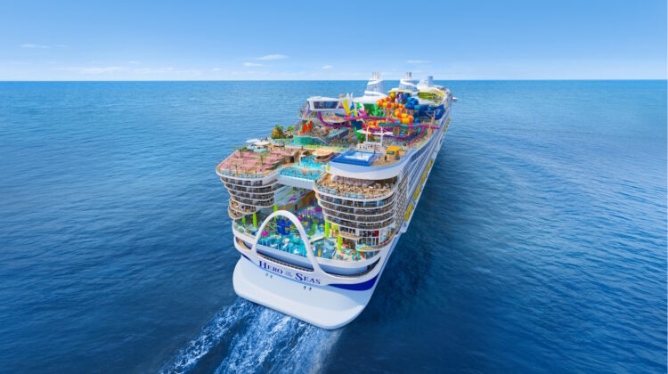 Vista aérea de la parte trasera de Hero of the Seas