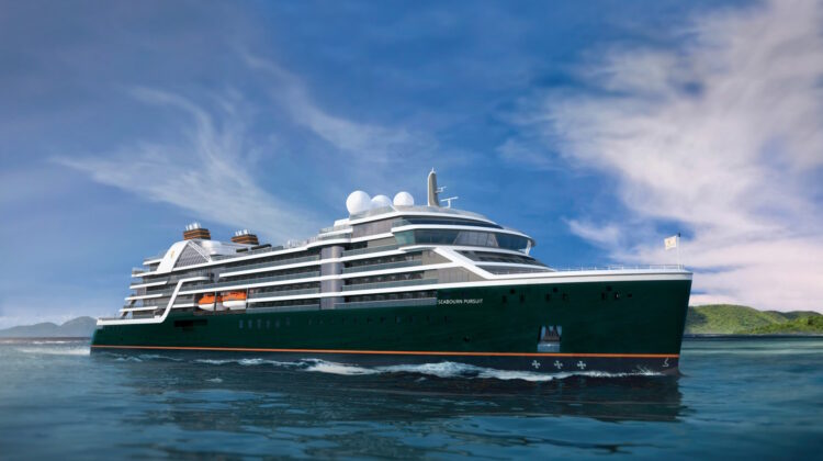 Seabourn Pursuit sobre el mar